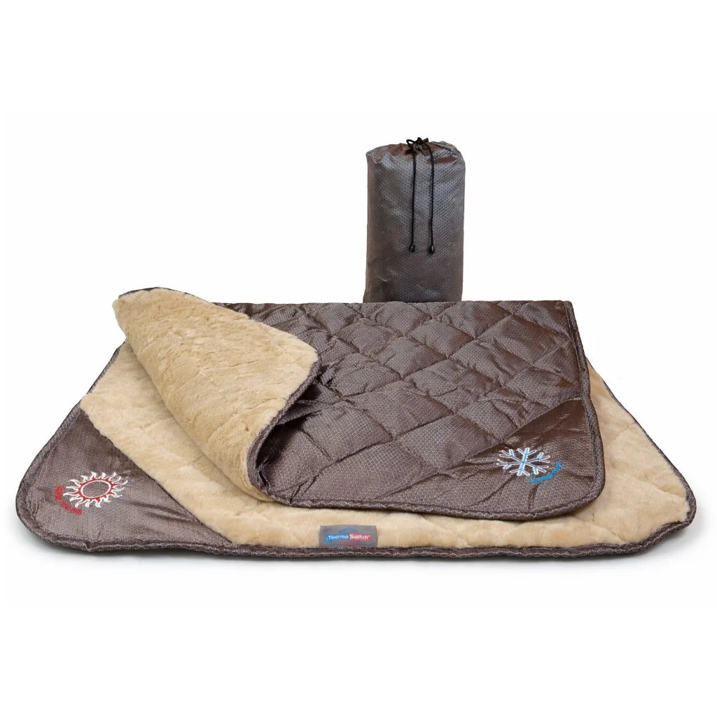 Outdoor Hundedecke Samos - selbstwärmend - braun