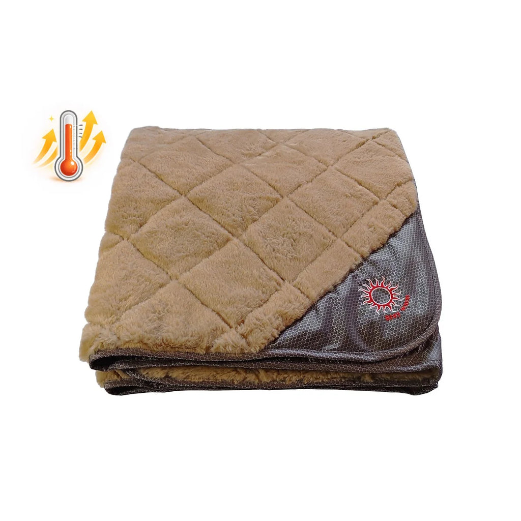 Hundedecke Samos in braun - Wendedecke mit Isolation von ThermoSwitch