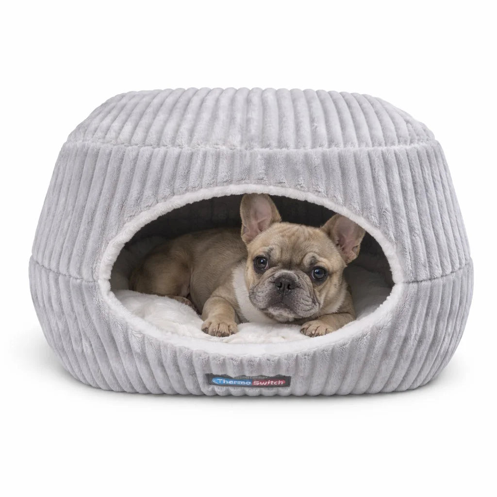 Katzenbett & Katzenhöhle Evia 2 in 1 – kuscheliger Schlafplatz, orthopädisches Hundebett mit Memoryschaum