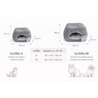 Hundebett & Hundehöhle Evia 2 in 1 – kuscheliger Schlafplatz, orthopädisches Hundebett mit Memoryschaum