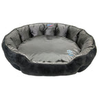 Orthopädisches Hundebett Santorini - isolierendes Wendebett mit Memory Foam, druckentlastend & beidseitig nutzbar für Sommer & Winter (braun)